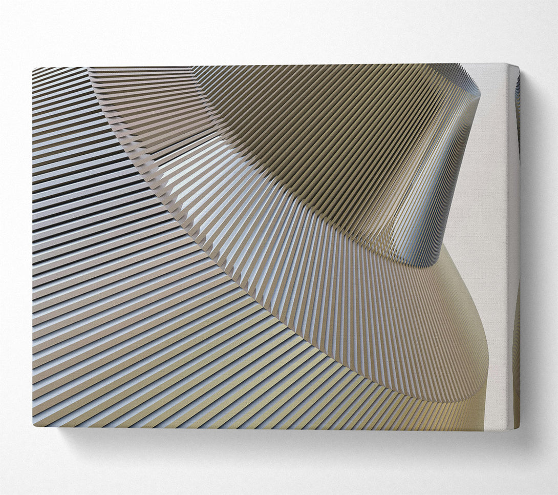  A Canvas Print of Silver Geometric Forms Canvas Wall Art