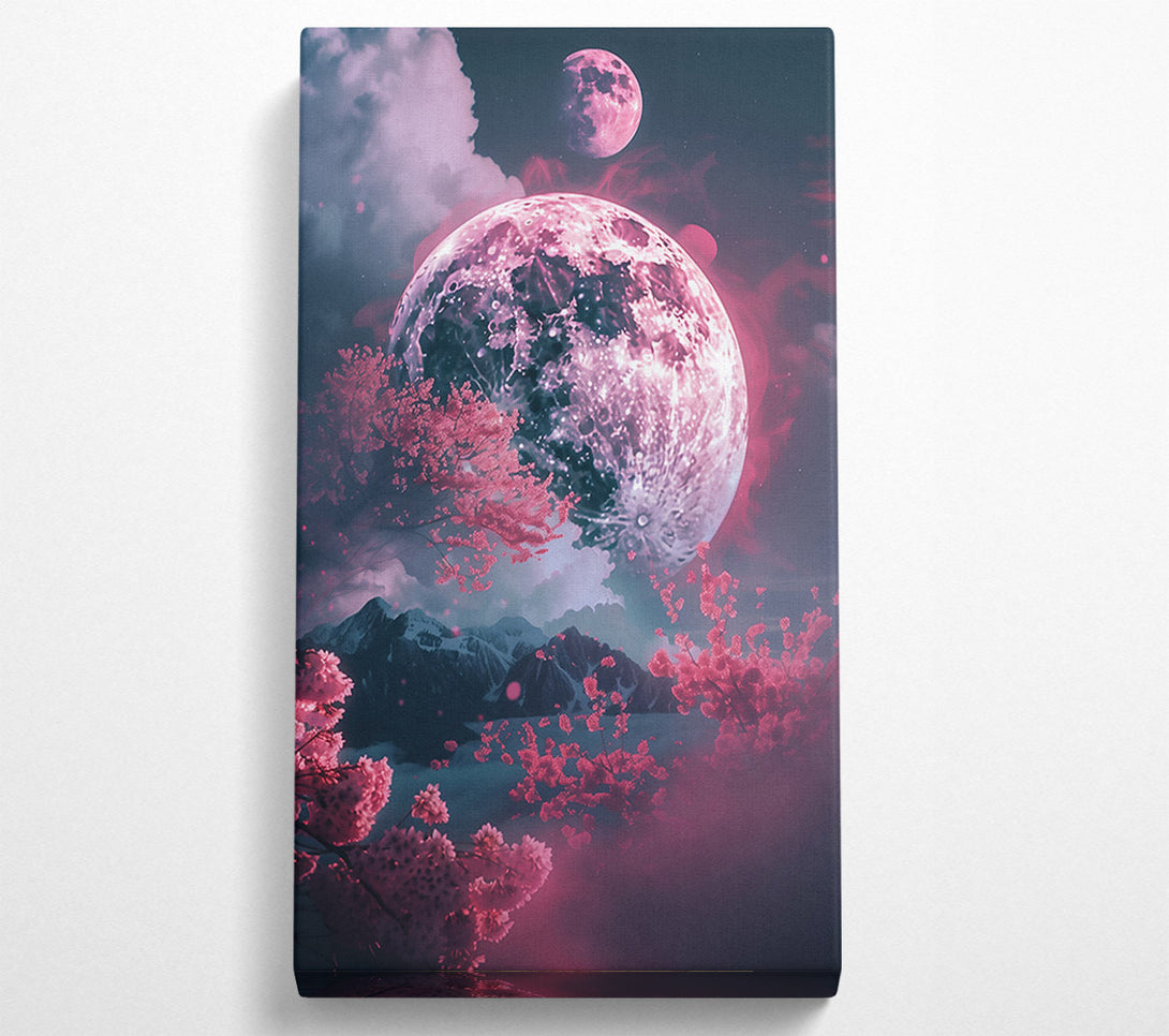  A Canvas Print of Pink Moon Dreamscape Canvas Print