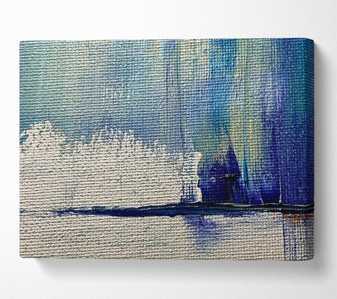  A Canvas Print of Azure Abstract Horizon Canvas Print