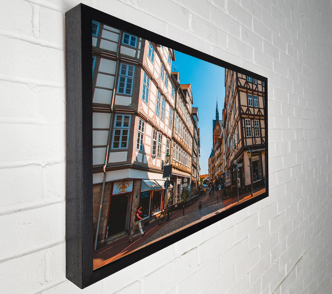  A Canvas Print of Beige Town Square Canvas Print