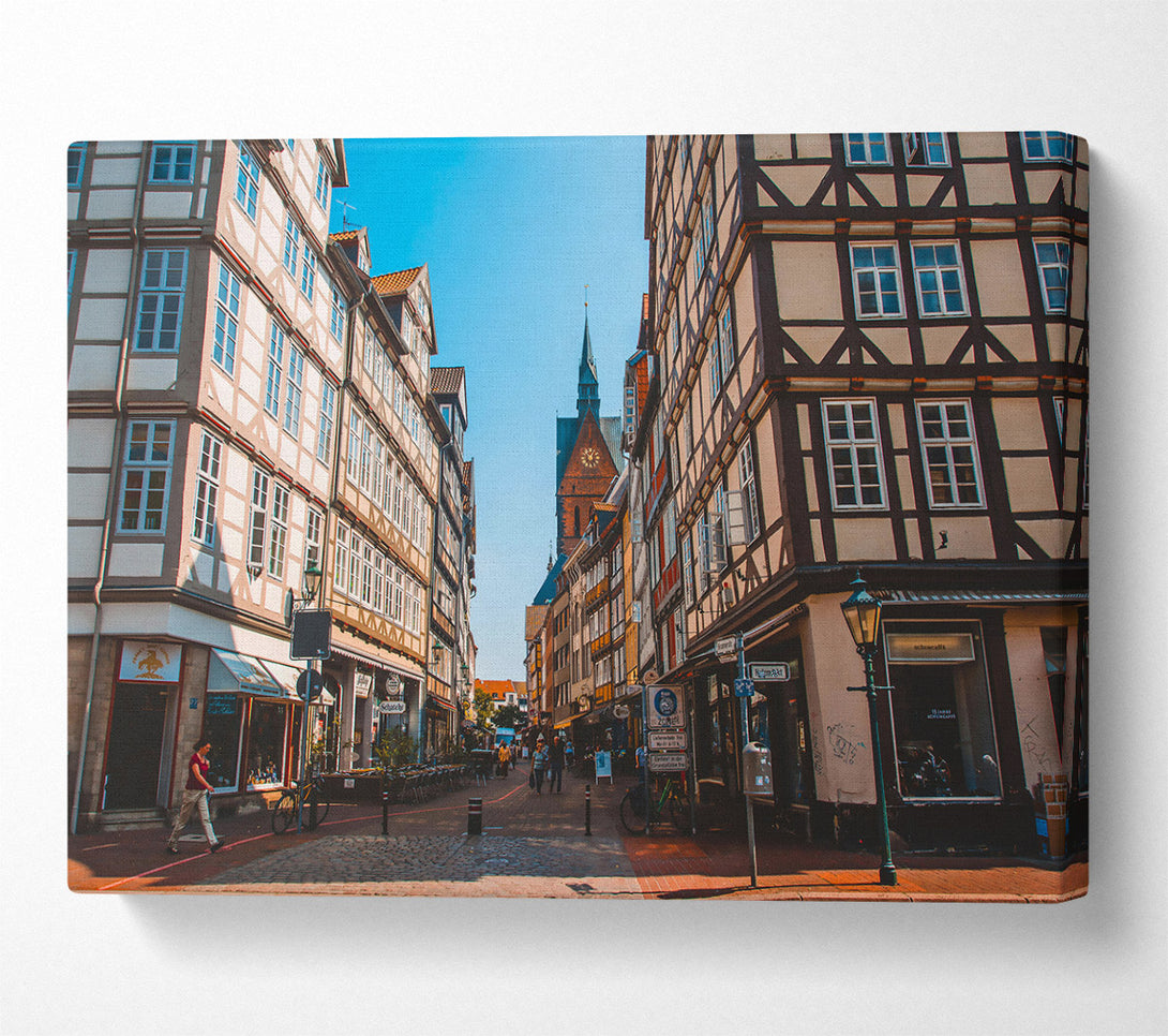  A Canvas Print of Beige Town Square Canvas Print
