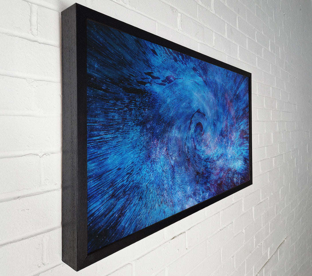  A Canvas Print of Azure Cosmic Vortex Canvas Wall Art