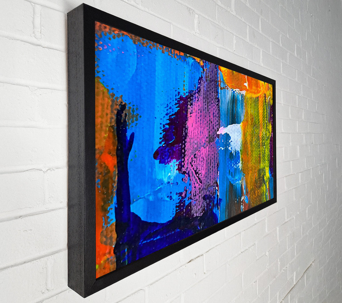  A Canvas Print of Blue And Pink Abstract Canvas Print
