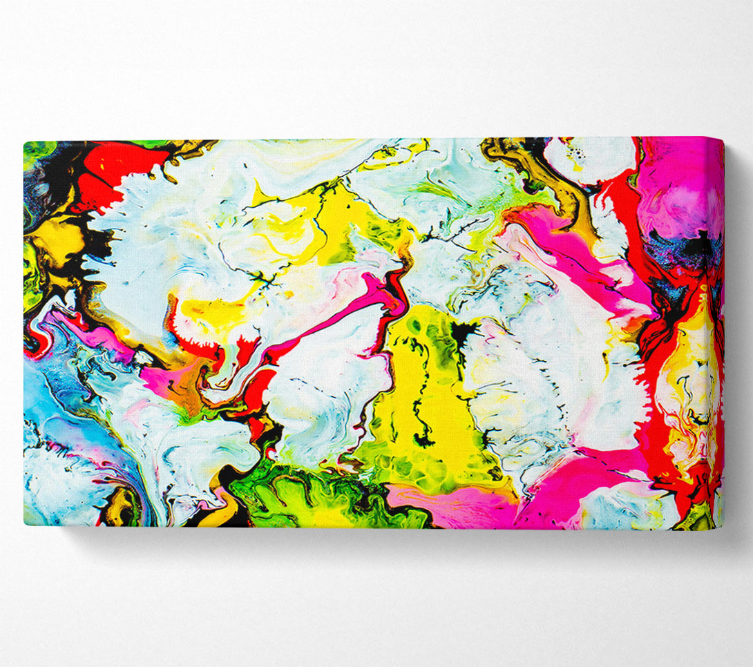  A Canvas Print of Yellow Swirling Dreams Canvas Print