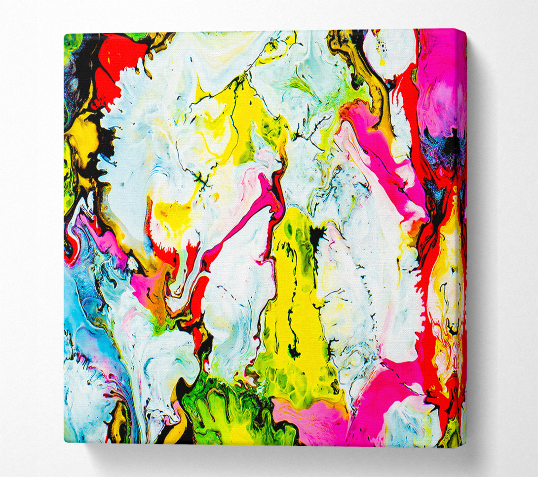  A Canvas Print of Yellow Swirling Dreams Canvas Print