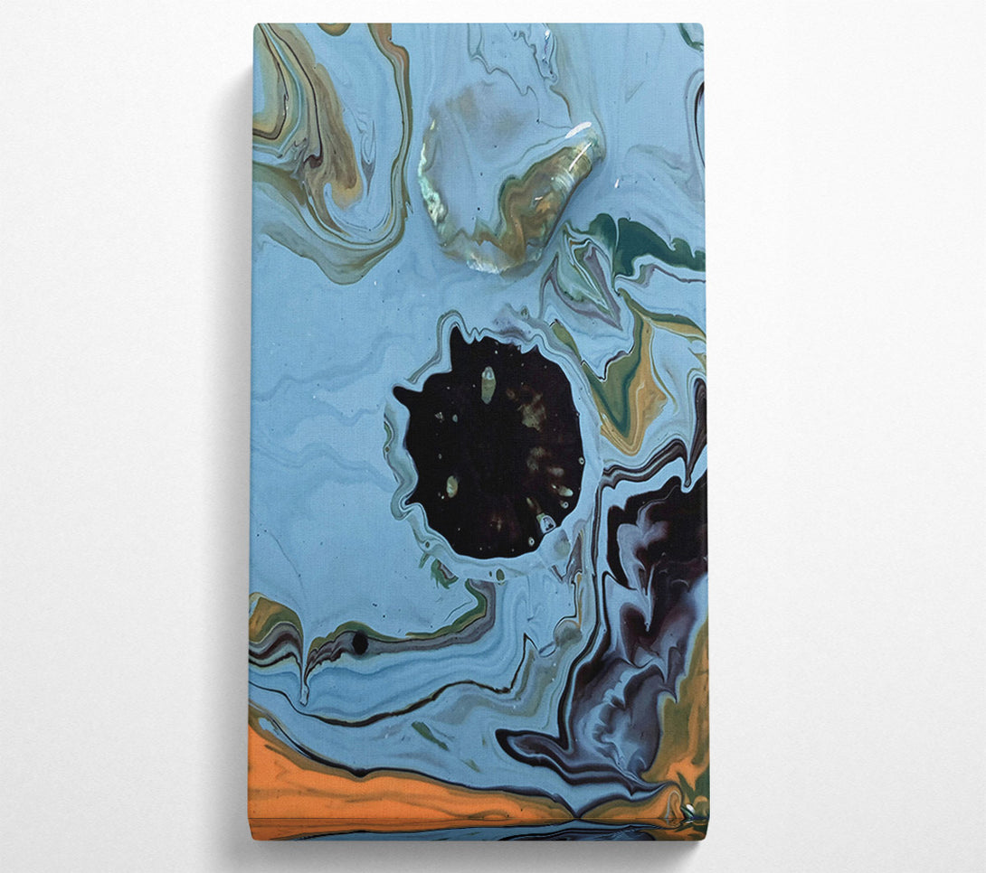  A Canvas Print of Azure Swirls And Black Eye Canvas Print