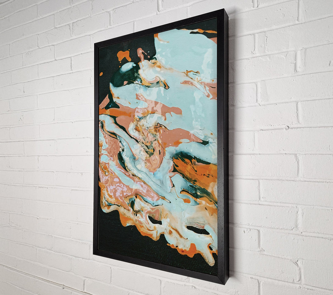  A Canvas Print of Aqua Swirl Dreams Canvas Art
