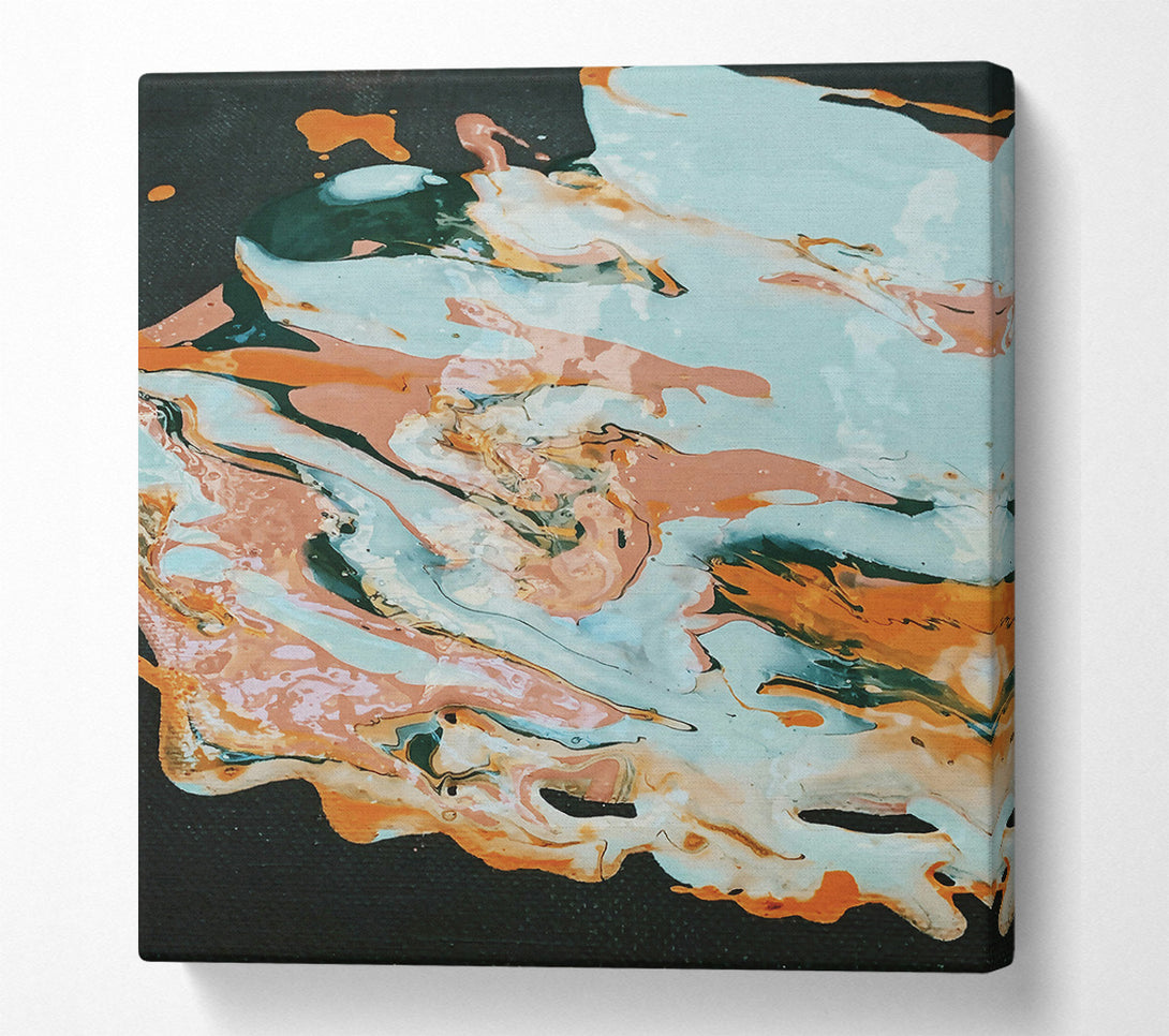  A Canvas Print of Aqua Swirl Dreams Canvas Art