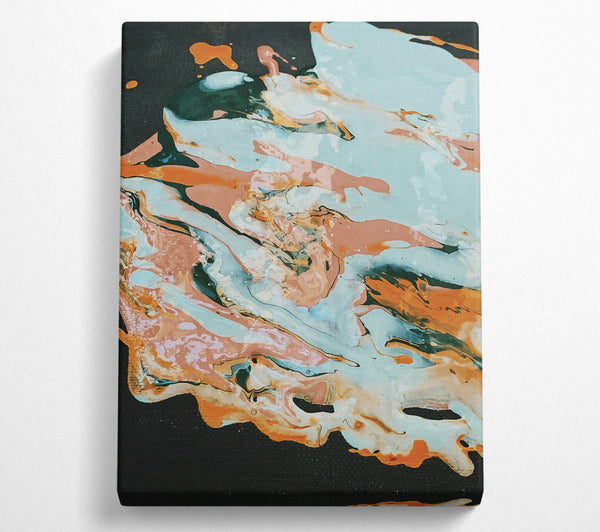  A Canvas Print of Aqua Swirl Dreams Canvas Art