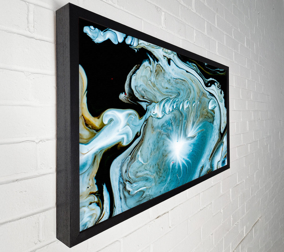  A Canvas Print of Azure Swirling Dreams Canvas Art