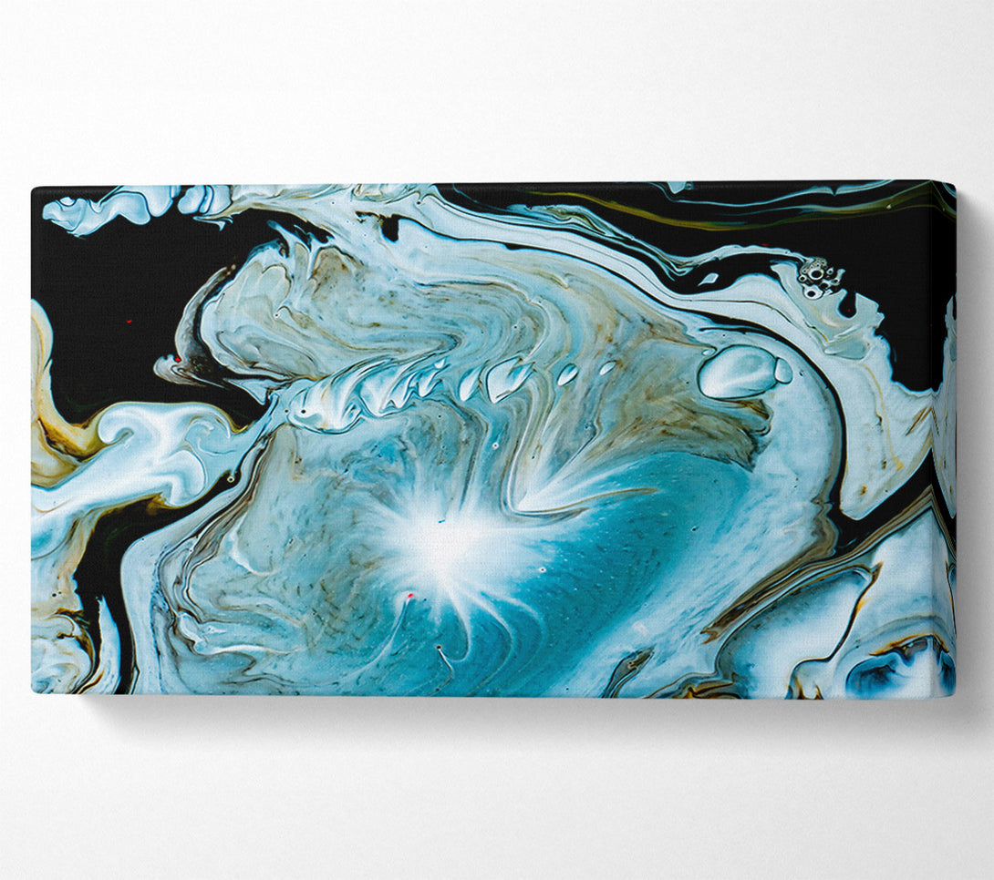  A Canvas Print of Azure Swirling Dreams Canvas Art