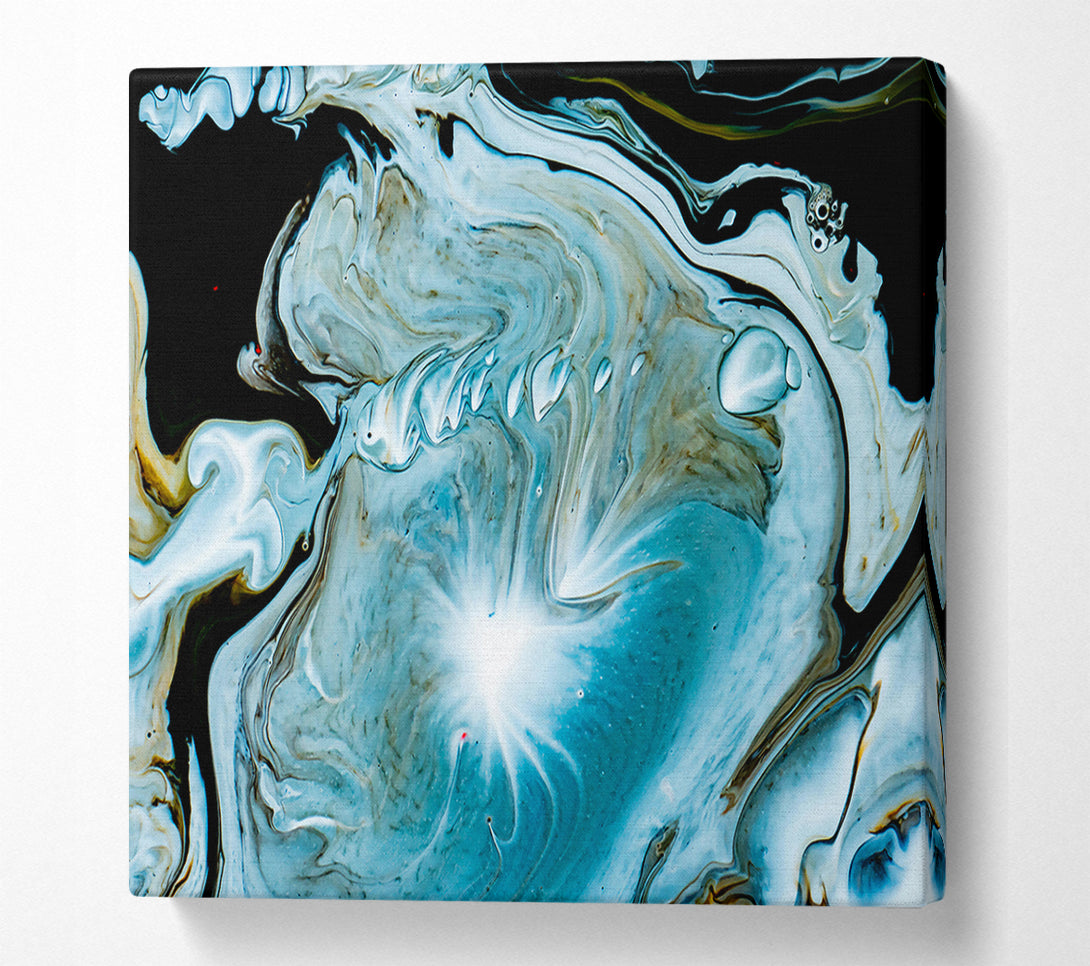  A Canvas Print of Azure Swirling Dreams Canvas Art