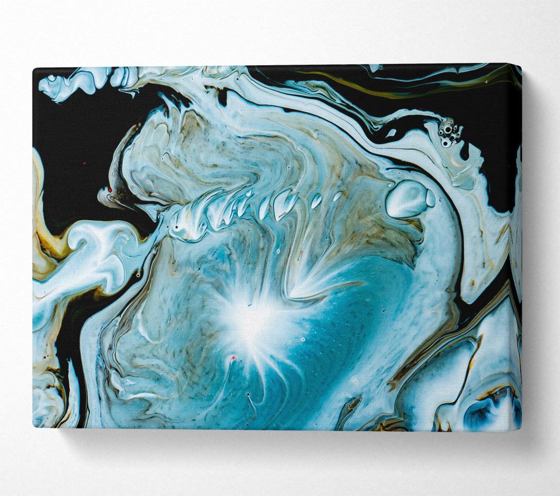  A Canvas Print of Azure Swirling Dreams Canvas Art
