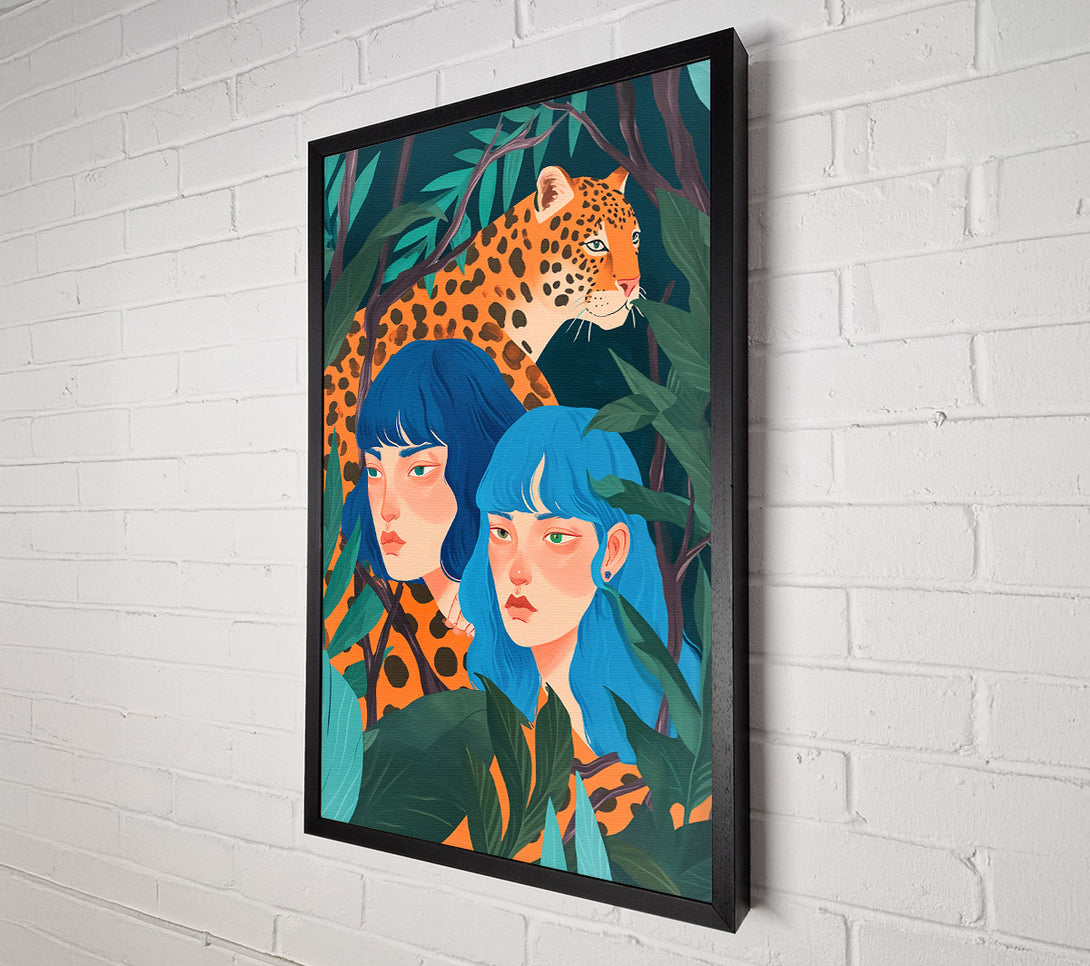  A Canvas Print of Blue Jungle Dreams Canvas Art