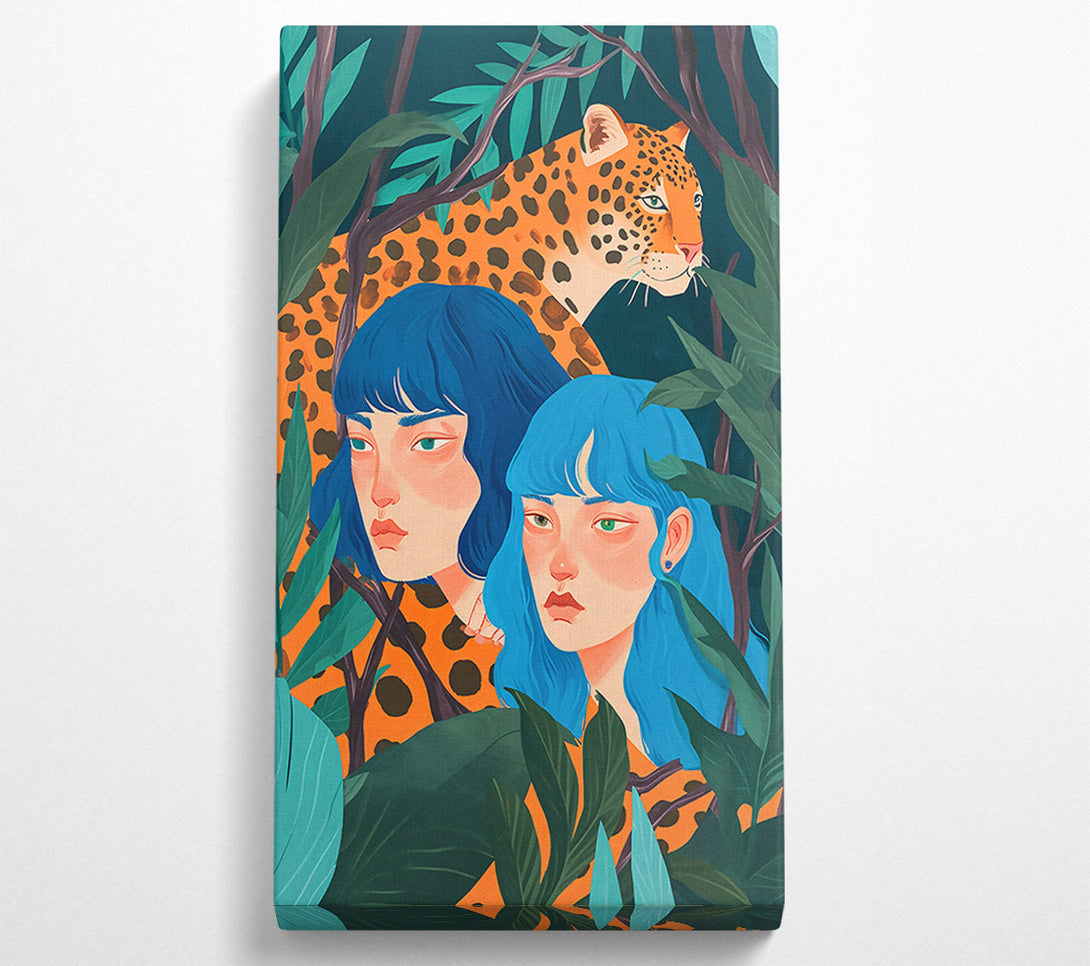  A Canvas Print of Blue Jungle Dreams Canvas Art