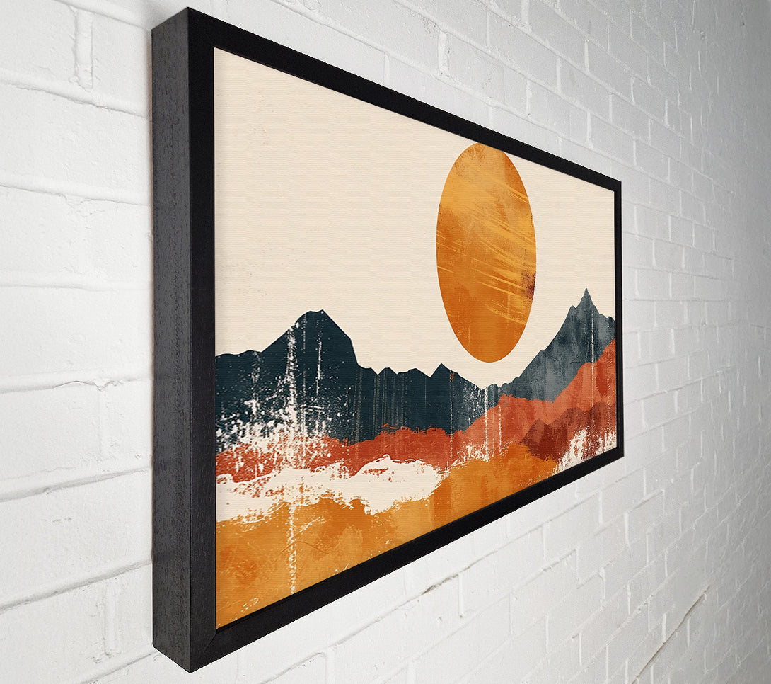  A Canvas Print of Golden Mountain Rise Canvas Art