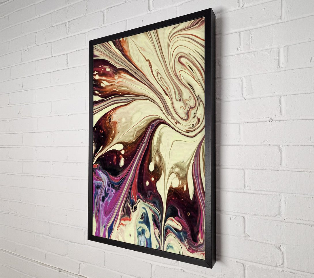  A Canvas Print of Creamy Swirling Symphony Canvas Print
