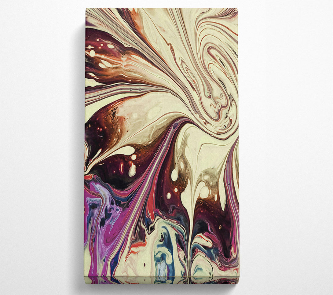  A Canvas Print of Creamy Swirling Symphony Canvas Print