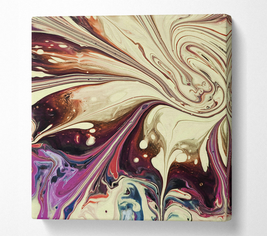  A Canvas Print of Creamy Swirling Symphony Canvas Print