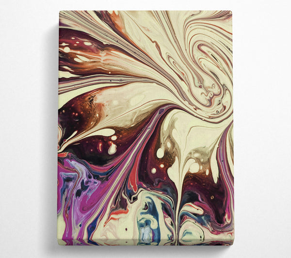  A Canvas Print of Creamy Swirling Symphony Canvas Print
