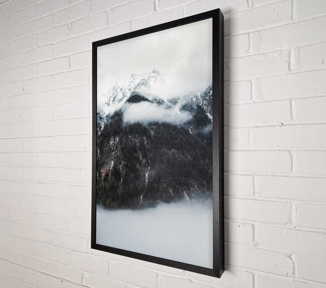  A Canvas Print of White Mountain Mist Canvas Wall Art