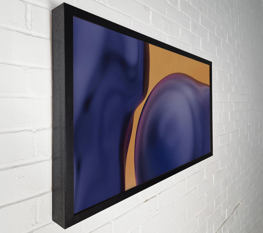  A Canvas Print of Indigo Fluid Forms Canvas Wall Art