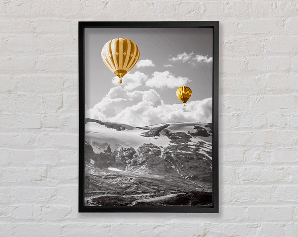 Gold Hot Balloon Framed Print
