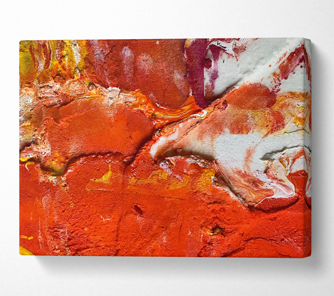  A Canvas Print of Crimson Abstract Flow Canvas Wall Art