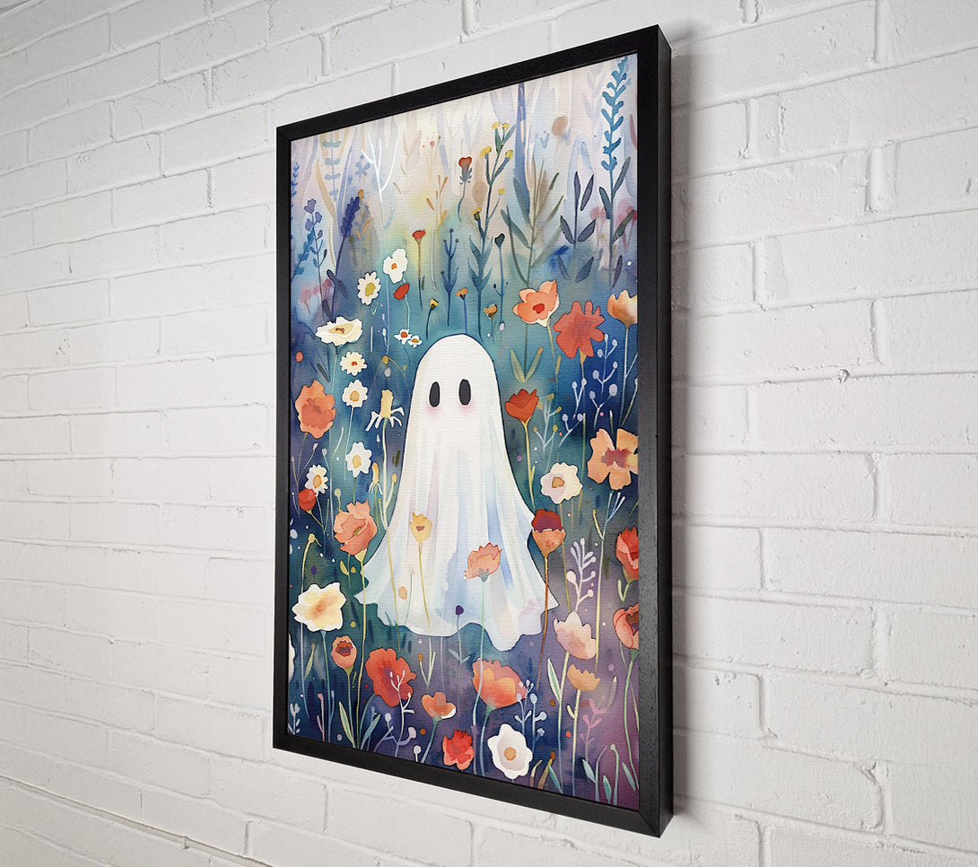  A Canvas Print of Blue Ghost In Bloom Canvas Wall Art