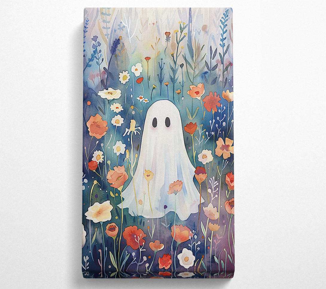  A Canvas Print of Blue Ghost In Bloom Canvas Wall Art