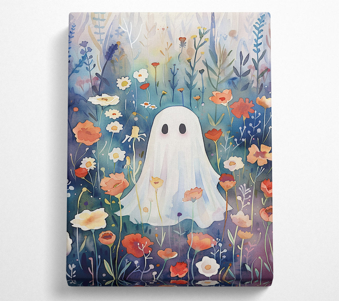  A Canvas Print of Blue Ghost In Bloom Canvas Wall Art