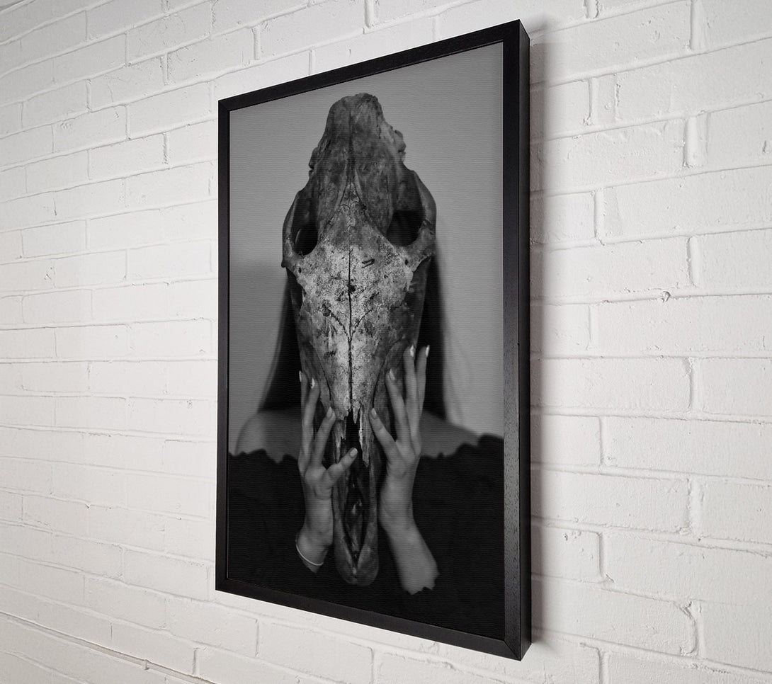  A Canvas Print of White Bone Embrace Canvas Wall Art