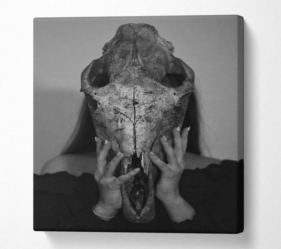  A Canvas Print of White Bone Embrace Canvas Wall Art