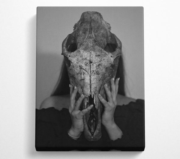  A Canvas Print of White Bone Embrace Canvas Wall Art