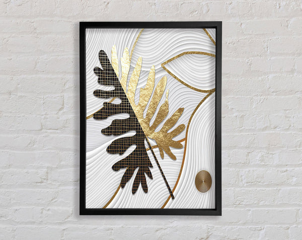 Gold Lead Embossed Framed Print