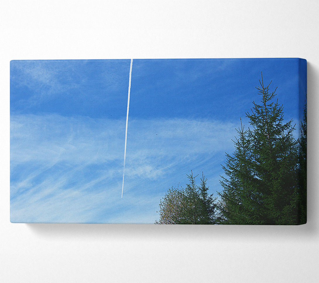  A Canvas Print of Azure Sky Trail Canvas Wall Art
