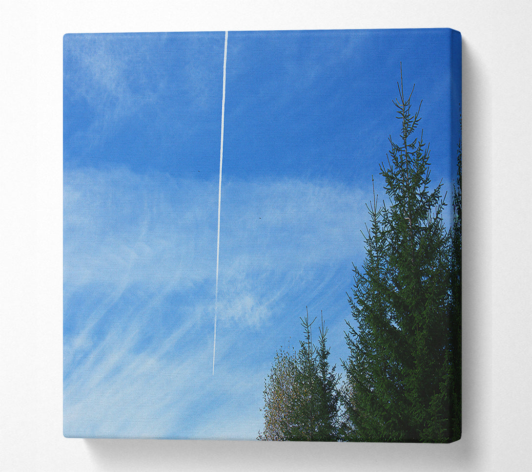  A Canvas Print of Azure Sky Trail Canvas Wall Art