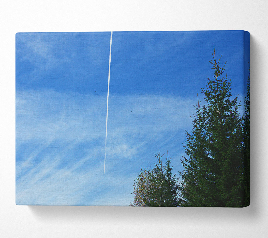  A Canvas Print of Azure Sky Trail Canvas Wall Art