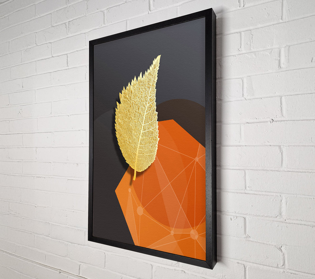  A Canvas Print of Gold Leaf Abstract Canvas Print
