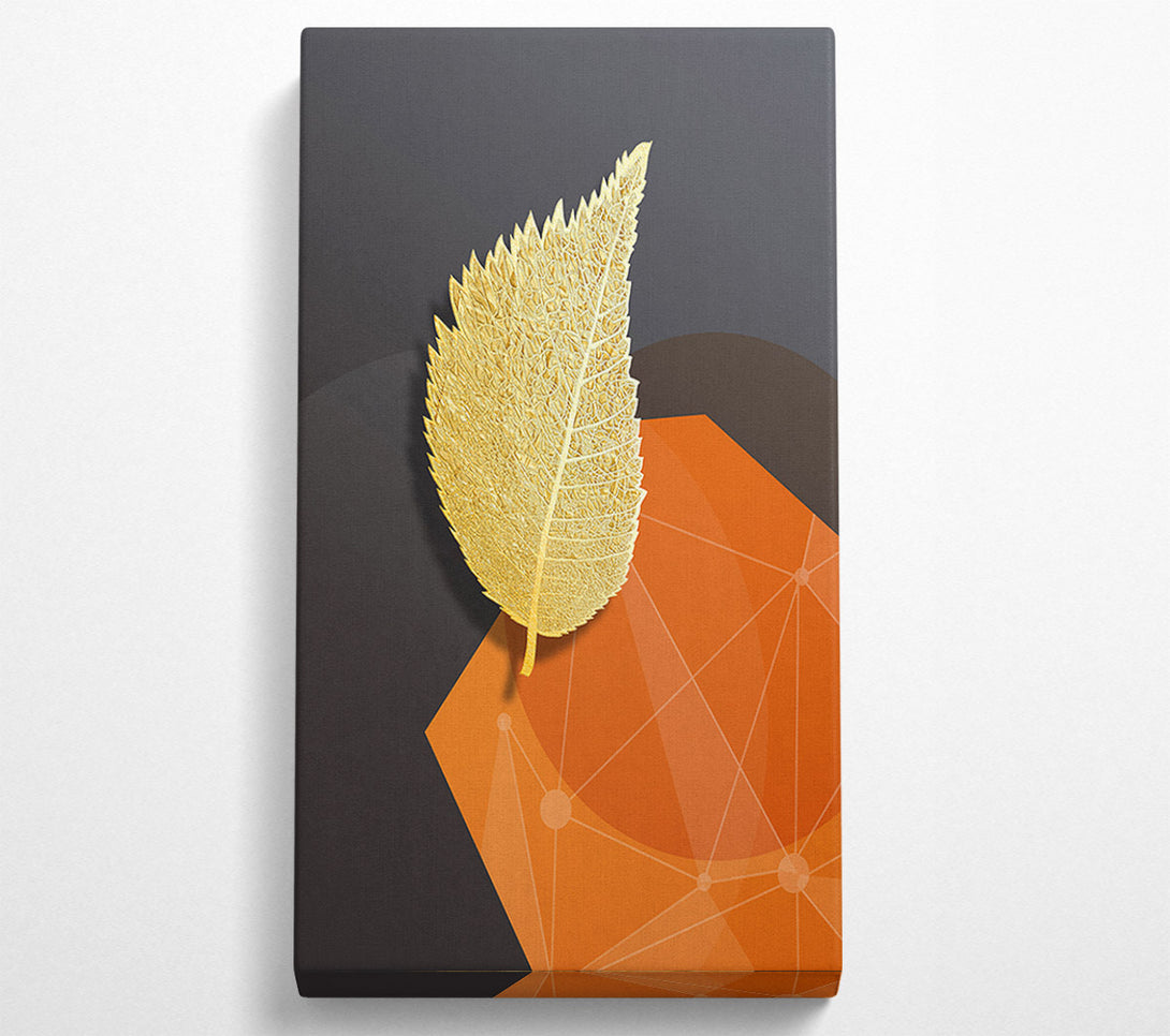  A Canvas Print of Gold Leaf Abstract Canvas Print