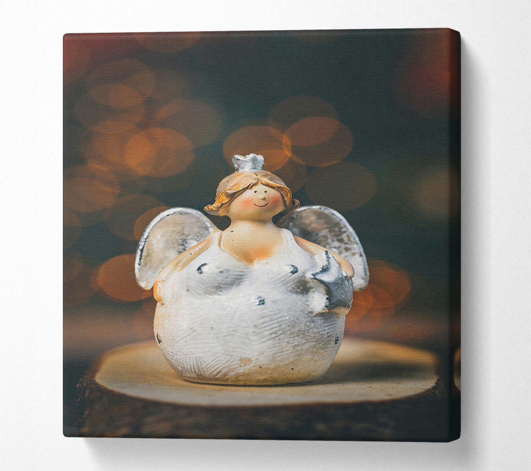  A Canvas Print of White Angel Of Light Canvas Wall Art