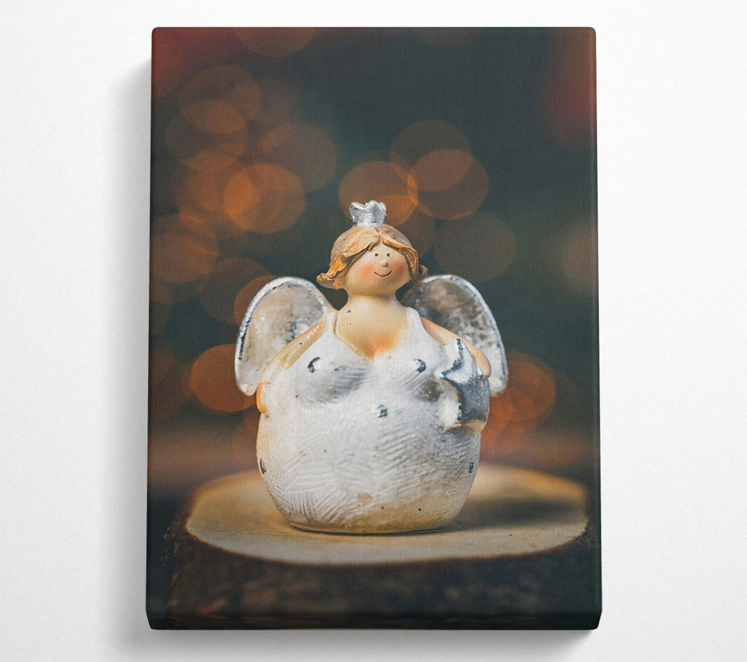  A Canvas Print of White Angel Of Light Canvas Wall Art