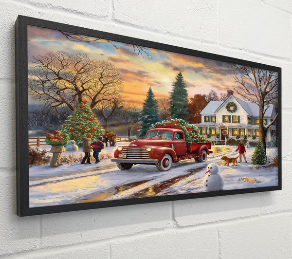 Red Truck Christmas Eve