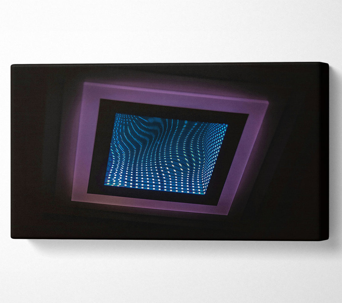  A Canvas Print of Blue Infinity Grid Canvas Print