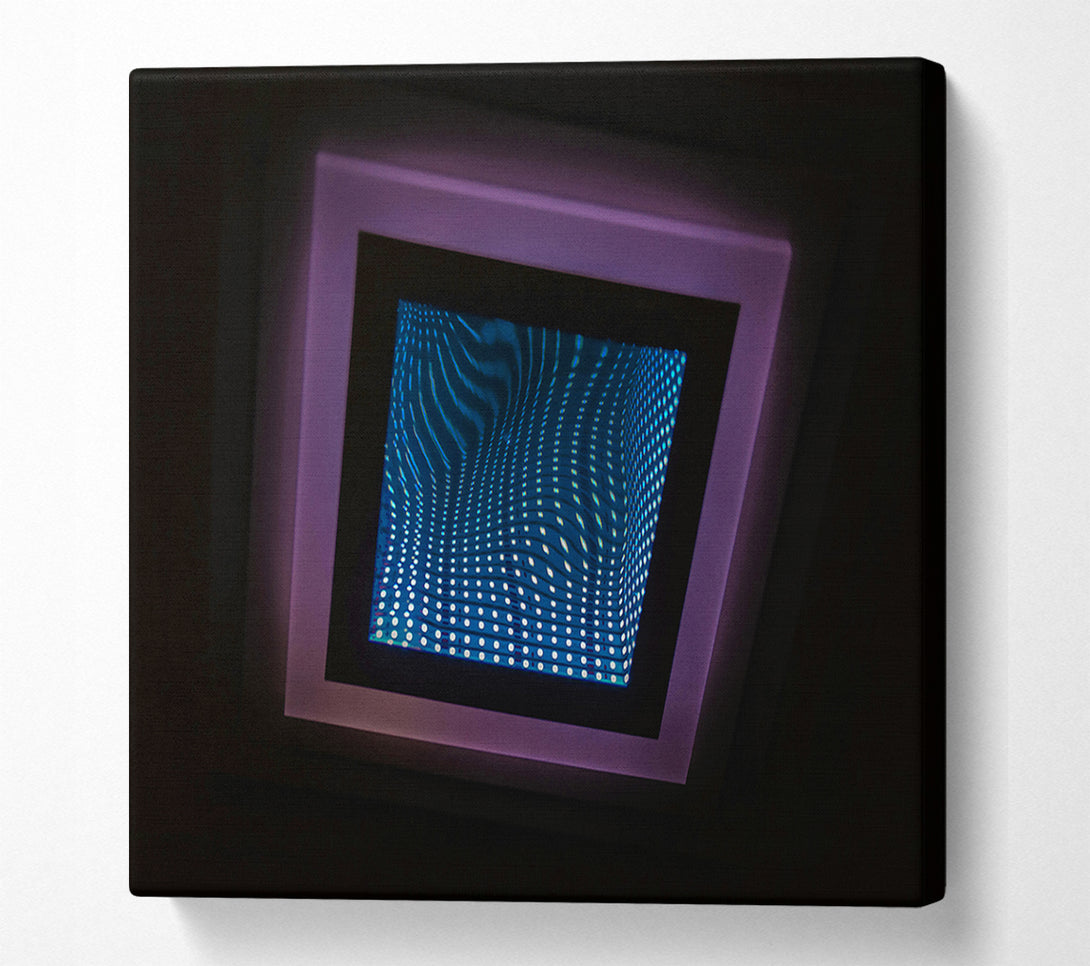  A Canvas Print of Blue Infinity Grid Canvas Print