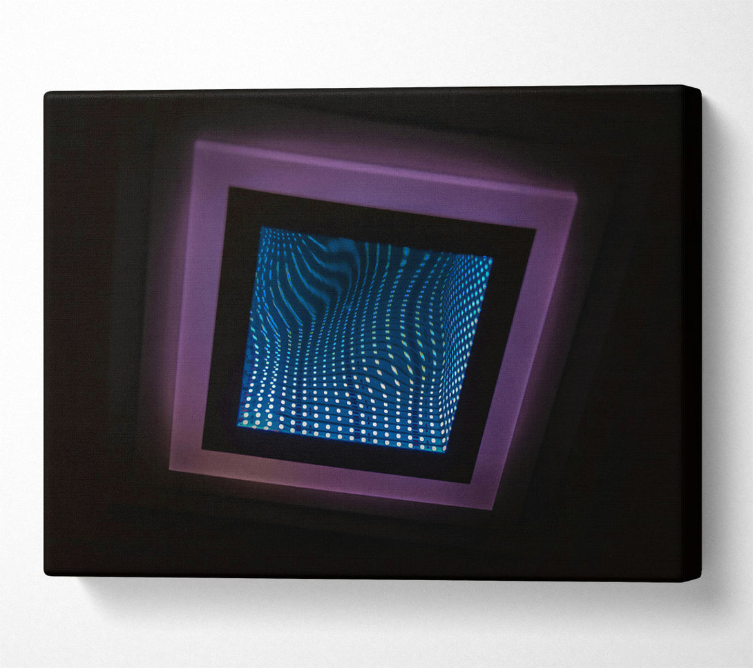  A Canvas Print of Blue Infinity Grid Canvas Print