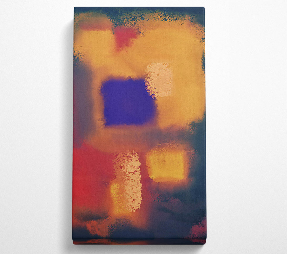  A Canvas Print of Orange Abstract Forms Canvas Art