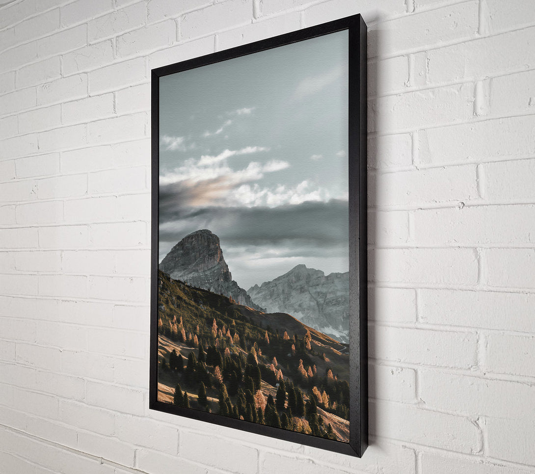  A Canvas Print of Grey Mountain Serenity Canvas Wall Art