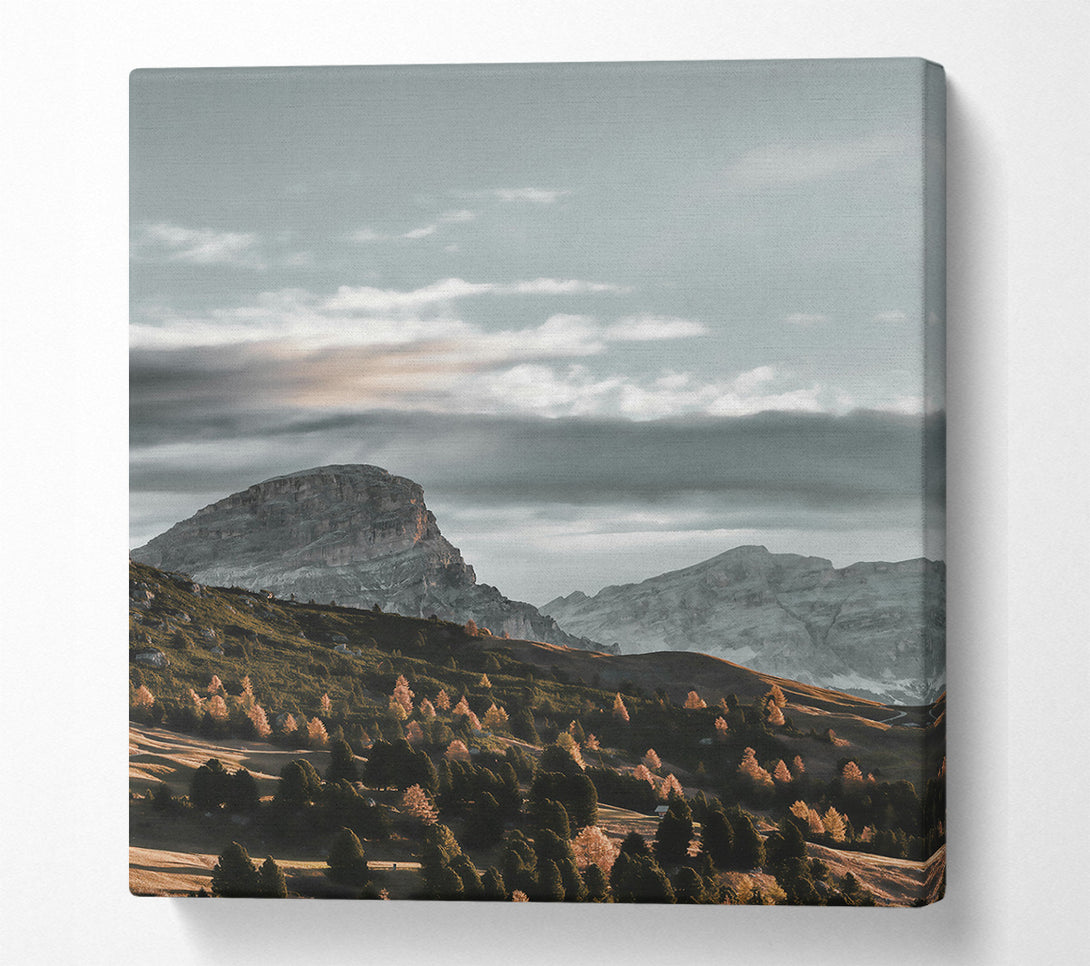  A Canvas Print of Grey Mountain Serenity Canvas Wall Art