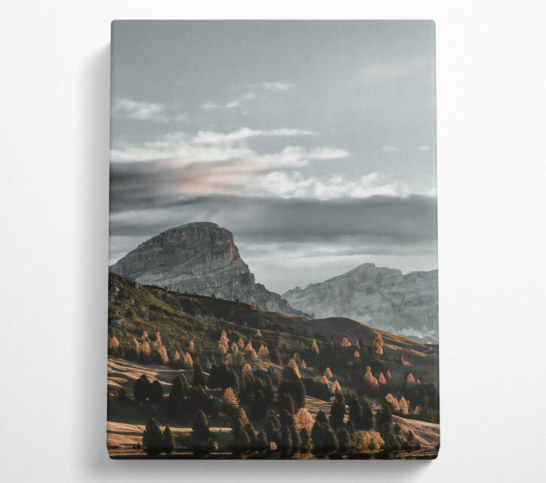  A Canvas Print of Grey Mountain Serenity Canvas Wall Art